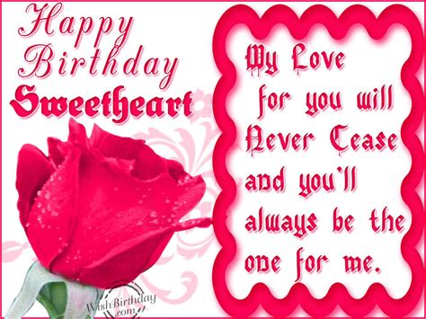 happy birthday sweetheart wishbirthdaycom
