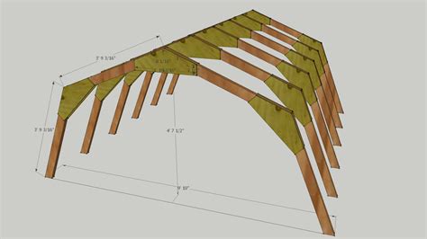 gambrel trusses   barn style shed  warehouse