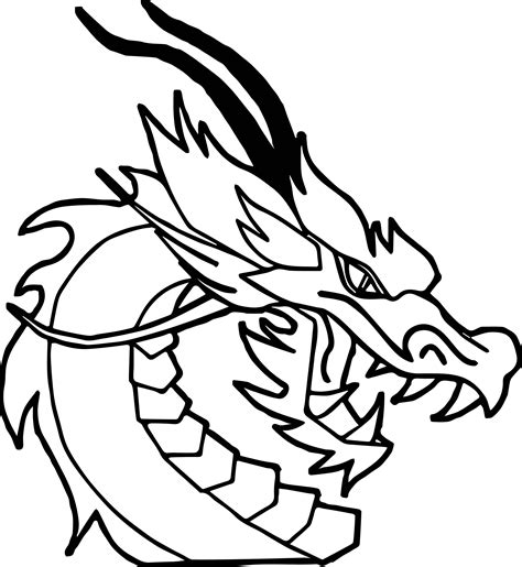 dragon drawing template