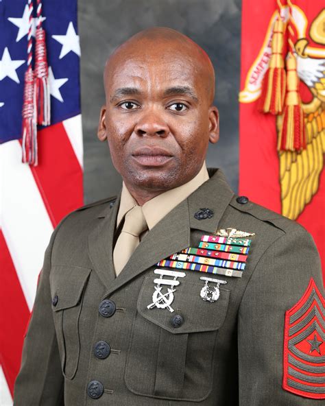 sergeant major terrence  whitcomb st marine division leaders