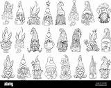 Gnome Gnomes Gnomies sketch template
