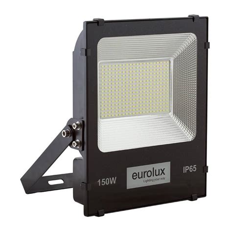 eurolux  led floodlight  black hardware connection