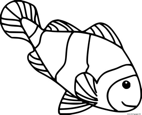 clownfish coloring page coloring pages