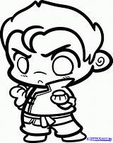 Chibi Korra Legend Gif Pages Coloring Dragoart Bolin Draw 1042 1317 Step sketch template