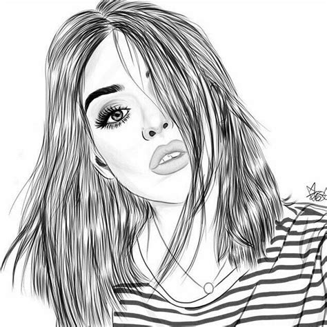 modakrasa tumblr outline coloring pages  girls hipster drawing