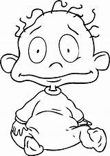 Rugrats Coloring Pickles Pages Tommy Funny Printable Cartoon Angelica Kids Characters Baby Color Tv G1o Drawings Getcolorings Cool Cartoons Draw sketch template