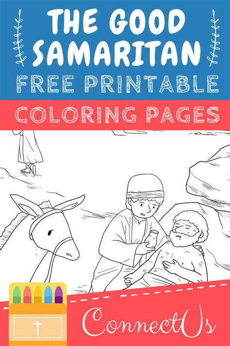good samaritan coloring page printable flame creative childrens