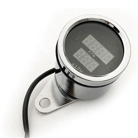 motorcycle meter refit digital tachometer silver electronic tachometer fit  cc cc