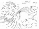 Unicorno Winged Volante Cry Supercoloring Pagine Gratuitamente Stampabili sketch template