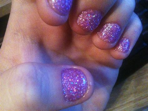 The Fairy Princess Gel Pink Sparkle Nails