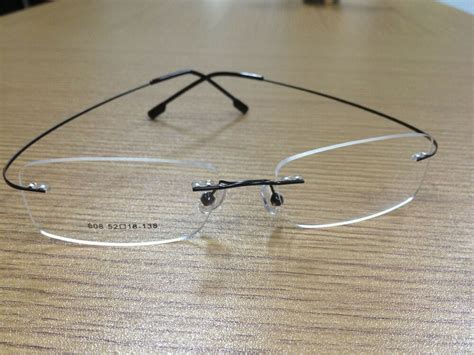 rimless eyeglasses frames