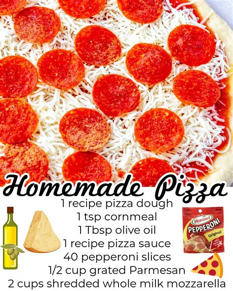 homemade pizza recipe food folks  fun