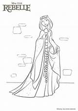 Rebelle Princesse Maman Elinor Reine sketch template