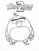 Angry Birds Bomb Coloring Pages Printable Bird Movie Big Description Cartoon Categories sketch template