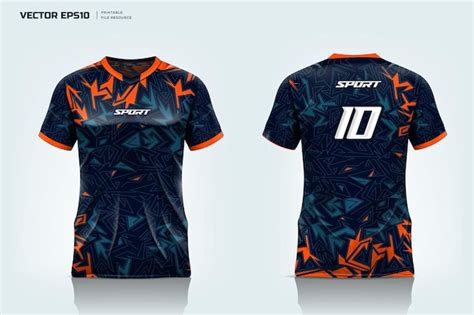 premium vector pattern mockup abstract design sport jersey abstract