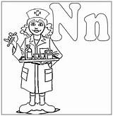 Nurse Coloring Kids Pages Drawing Colouring Color Police College Preschool Cliparts Clipart Print Station Printable School Nurses Nursing Getcolorings Letter sketch template