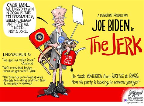 political cartoons campaigns and elections joe biden in the jerk