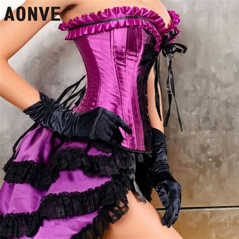 Steampunk Corset Dresses Sexy Corselet Skirts Gothic Waist