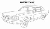 Mustang Coloring Drawing Pages Ford Outline 67 1965 Car 1964 Cars Drawings Shelby Mustangs Color Printable 1968 Template Colouring Cartoon sketch template