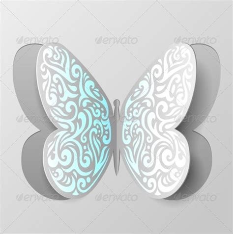 psd paper butterfly templates designs  premium templates