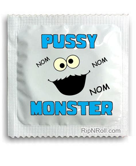 pussy monster funny condoms pussy monster