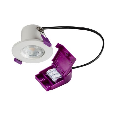 ip  fire rated integrated led downlight  knightsbridge electrical wholesale