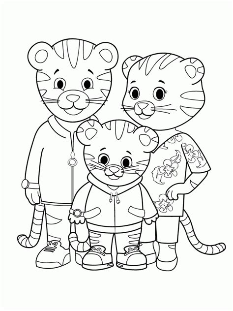 daniel tiger coloring pages  coloring pages  kids