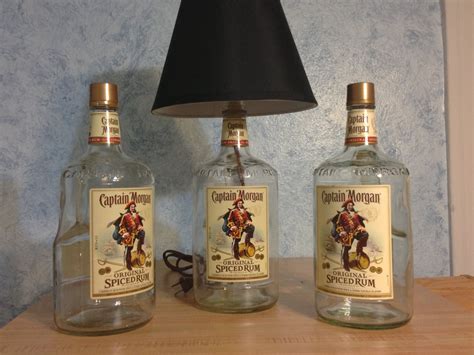 captain morgan handle size liquor bottle lamp  trevorslights