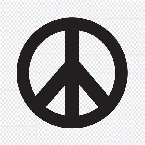 ilustracion de icono de simbolo de paz hippie  vector en vecteezy