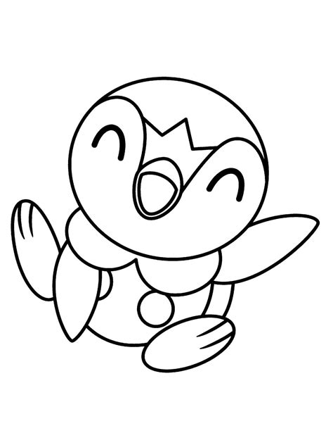 pokemon piplup coloring pages  printable