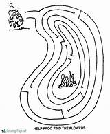 Maze Mazes Printable Frog Kids Pages Coloring Worksheet Allkidsnetwork Flowers Print Color Template Activity Bored Games Esl Learningenglish Channel Below sketch template