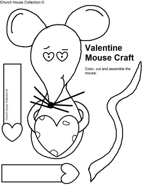 mouse craft template printable  yawest