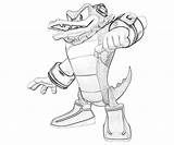 Sonic Coloring Vector Pages Crocodile Generations Printable Character Top sketch template