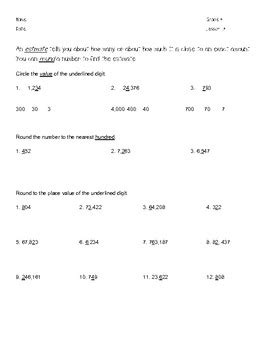 math grade  lesson  worksheet  ms barnabys store tpt