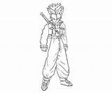 Trunks Coloring Pages Dragon Ball Getcolorings Getdrawings Printable sketch template