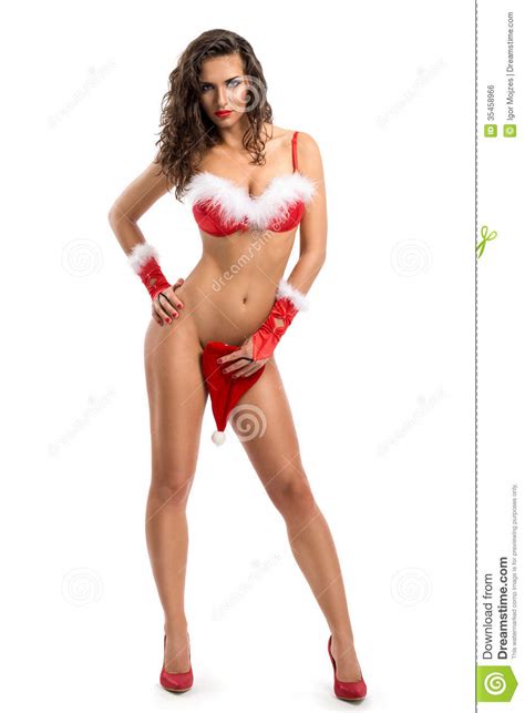 nude woman santa claus royalty free stock image image 35458966