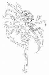 Winx Sirenix Coloring Pages Print sketch template