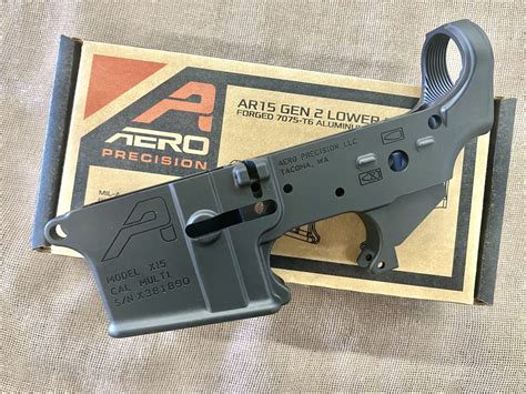 aero precision stripped  ar  receiver anodized black saddle