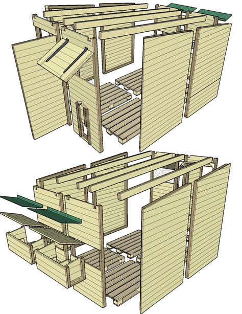 construction dun poulailler en palettes modulable plan poulailler palette construction dun