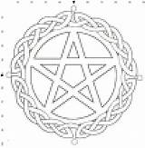 Pentagram Pentacle Cross Stitch Patterns Pumpkin Pagan Celtic Coloring Applique Pattern Carve Pages Stencil Drawing Stencils Book Shadows Templates Wiccan sketch template