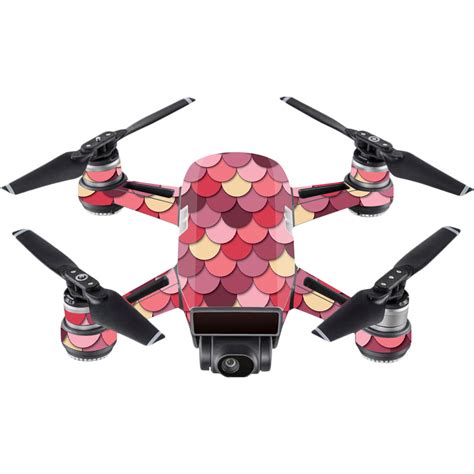 skin decal wrap  dji spark mini drone pink scales walmartcom
