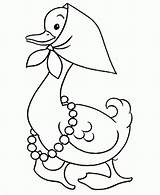 Coloring Goose Baby Pages Kids Popular sketch template