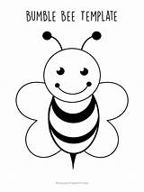 Bees Bee Basteln Bumble Biene Activity Bienen Simplemomproject Abeille Pasting Letter Bijen sketch template
