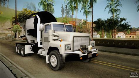 realistic cement truck  gta san andreas