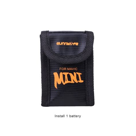 dji mavic mini battery explosion proof bag sunnylife tray battery bag  dji mavic mini