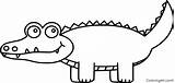 Crocodile Coloring Pages Cute sketch template