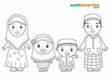 Coloring Muslim Anak Pilih Papan Ramadan sketch template