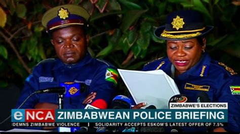 zimbabwean police brief the media youtube