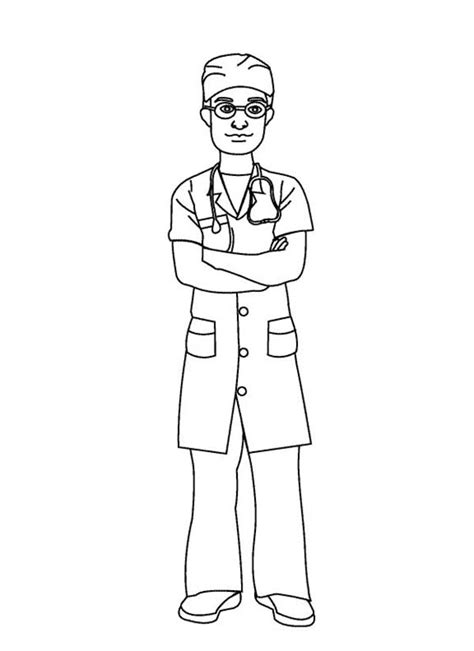 doctor wearing operating suit coloring page coloring sun coloring