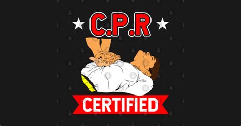 cpr certified cpr sticker teepublic